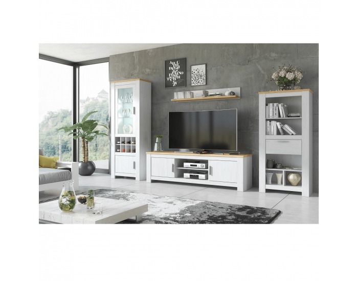 TV stolík Rene 173 - biela andersen / dub bernstein