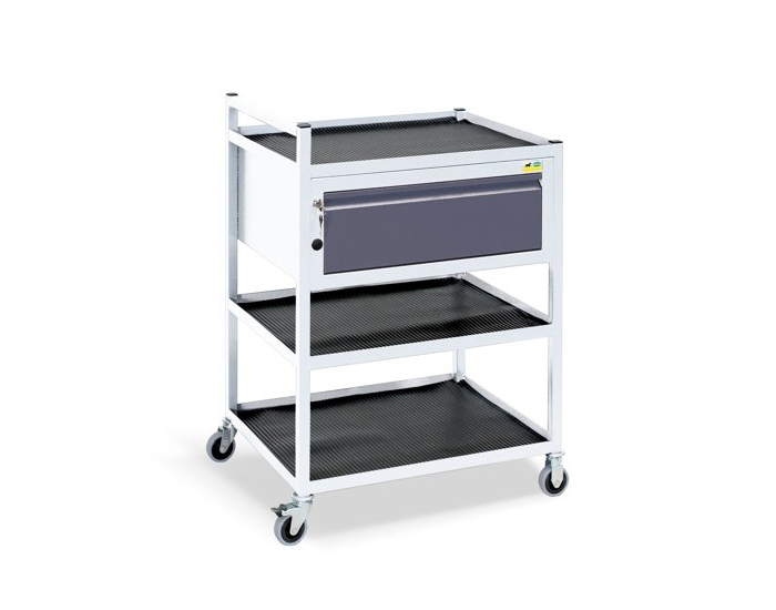 Mobilný servisný vozík na kolieskach TWS 09 - svetlosivá / grafit