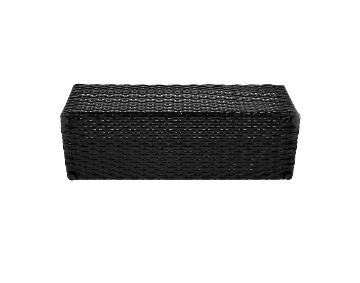 Ratanový kvetináč Tyrion - čierna