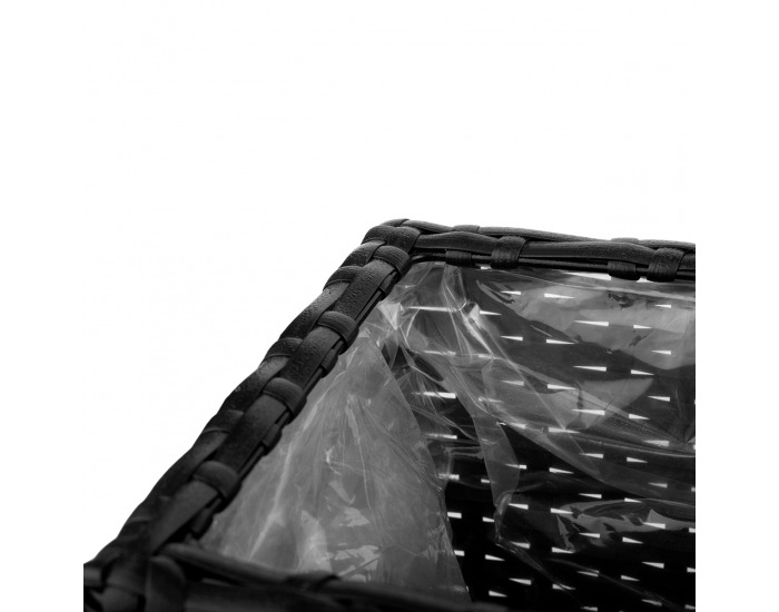 Ratanový kvetináč Tyrion - čierna