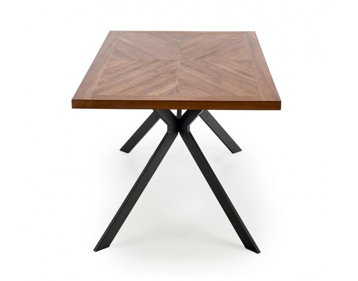 Jedálenský stôl Tyson - orech / čierna