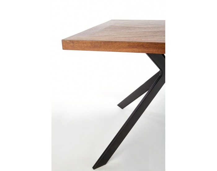 Jedálenský stôl Tyson - orech / čierna