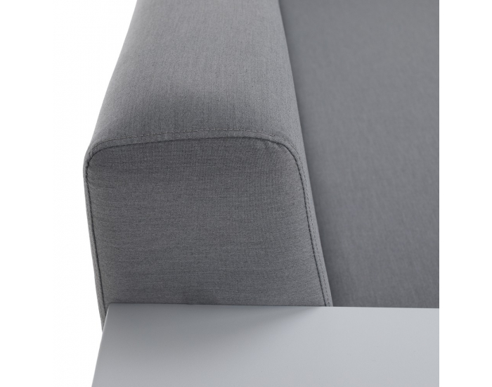 Hliníkový záhradný set Ubul - svetlosivá / biela