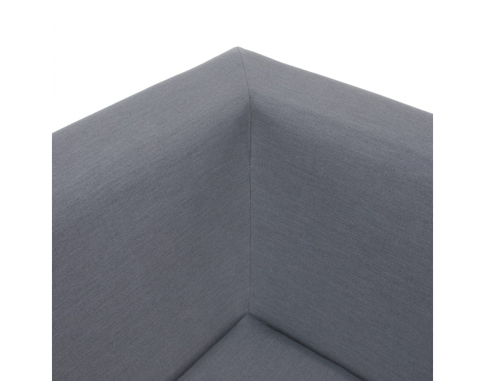 Hliníkový záhradný set Ubul - svetlosivá / biela