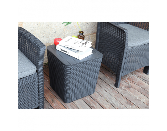 Záhradná truhlica Ugur - čierna