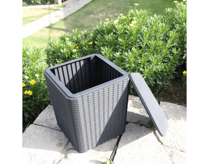 Záhradná truhlica Ugur - čierna