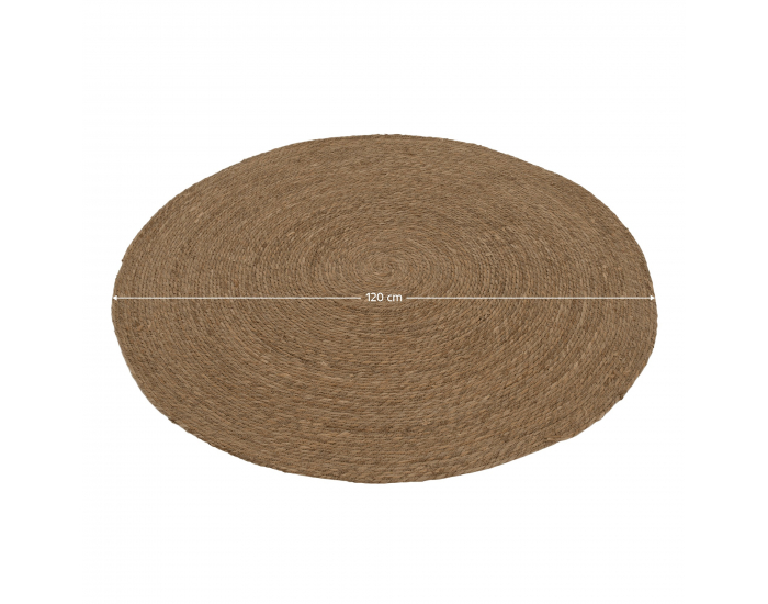 Okrúhly koberec Uland 120 cm - prírodná