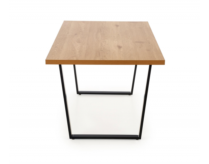 Jedálenský stôl Ulrich - dub zlatý / čierna