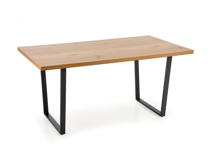 Jedálenský stôl Ulrich - dub zlatý / čierna