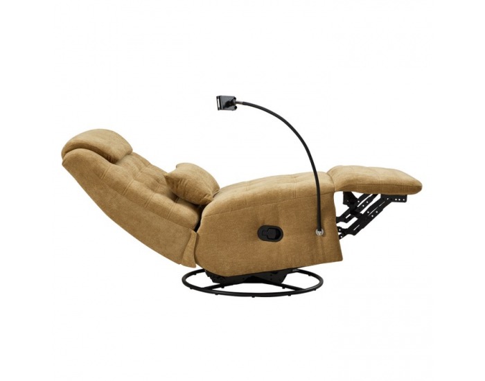 Otočné hojdacie kreslo Umbro - horčicová