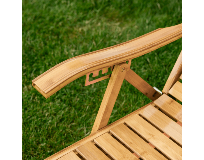 Záhradné lehátko Ursel - prírodná