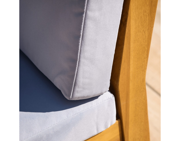 Záhradný nábytok Valdez - svetlosivá / prírodná