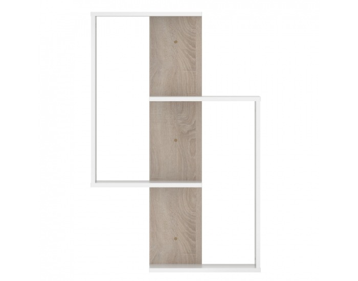 Polica Valpa - biela / dub sonoma