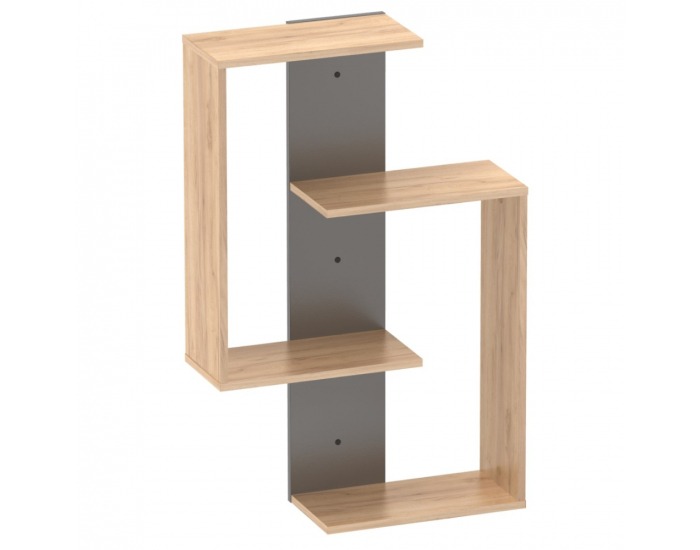 Polica Valpa - dub artisan / grafit