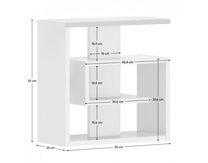 Príručný stolík Vandia - biela