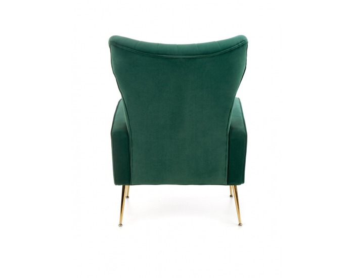 Kreslo Vario - tmavozelená / zlatá