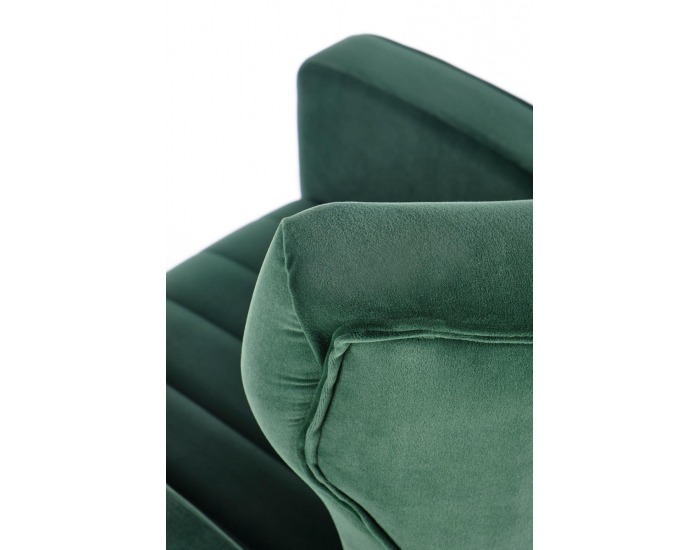 Kreslo Vario - tmavozelená / zlatá