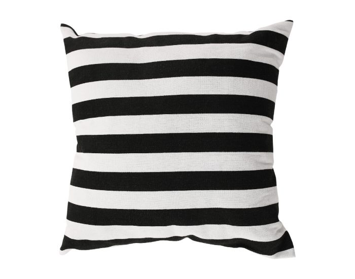 Záhradný set z umelého ratanu Vasal - čierna / prírodná / béžová / čierno-biely pásik