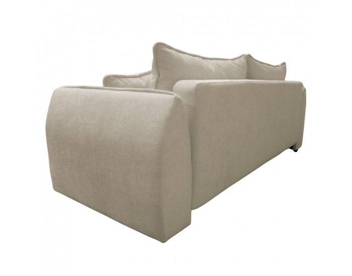 Rozkladacia pohovka s úložným priestorom Vebi Big Sofa - krémová