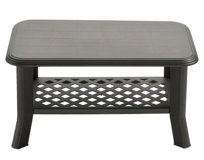 Plastový záhradný nábytok Velha - antracit / béžová