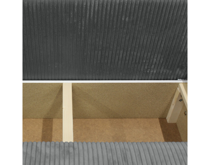 Rohová sedačka s rozkladom a úložným priestorom Velina Roh P - sivá