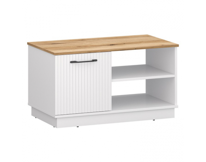 Konferenčný stolík Velis 1D - biela / dub evoke