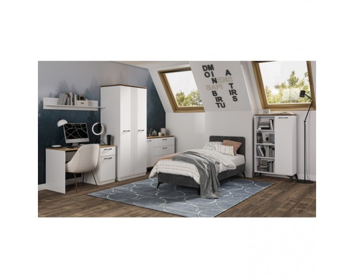 TV stolík Velis 2D1S/170 - biela / dub evoke