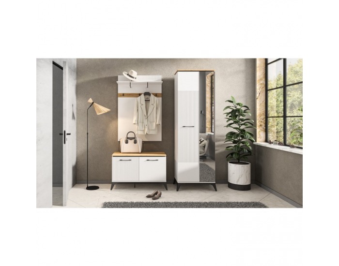 TV stolík Velis 2D1S/170 - biela / dub evoke