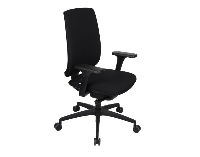 Kancelárska stolička s podrúčkami Velito BT - čierna