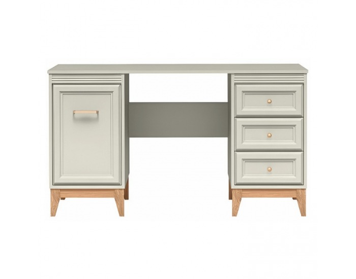 Písací stolík Vendy W-14 - kašmír krémová / dub