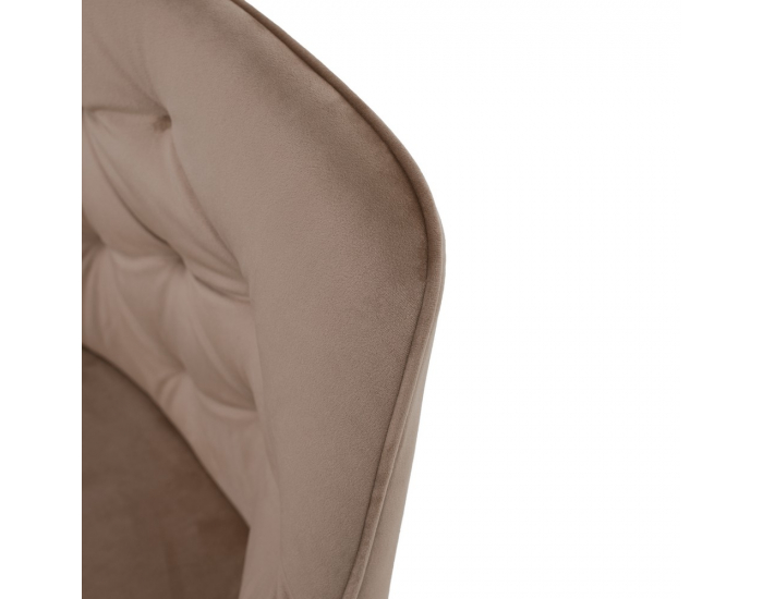 Jedálenské kreslo Verio - svetlohnedá (Velvet) / čierna