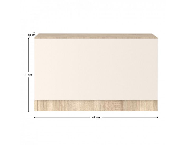 Botník (skrinka na topánky) Vertio KOM1K - dub sonoma / kašmír
