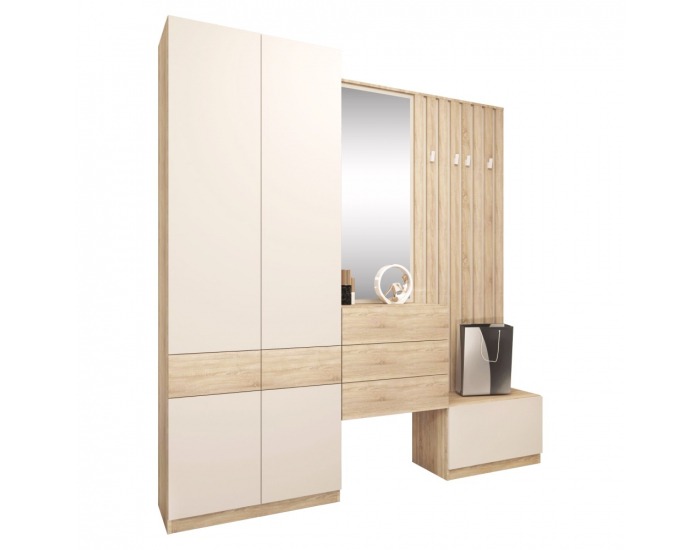 Botník (skrinka na topánky) Vertio KOM1K - dub sonoma / kašmír