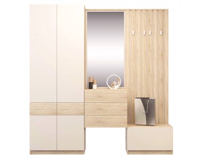 Botník (skrinka na topánky) Vertio KOM1K - dub sonoma / kašmír