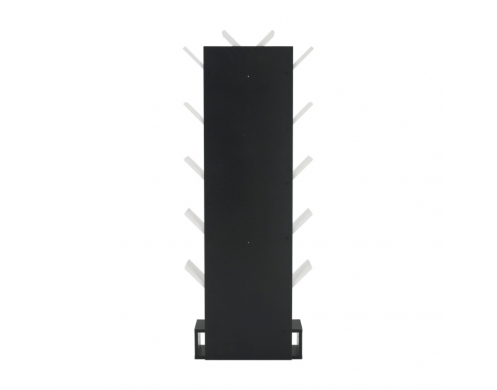 Regál Vevey - biela / čierna