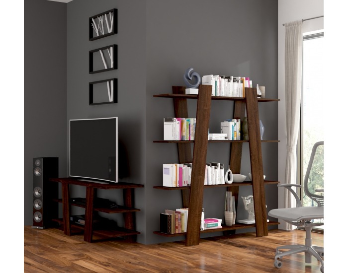 PC stôl Via VIA-01 - sonoma tmavá