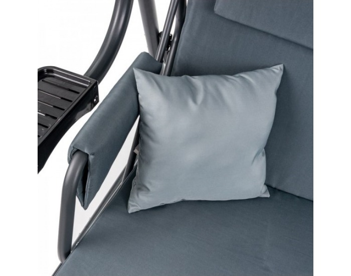 Záhradná hojdačka Victoria - antracit / sivá