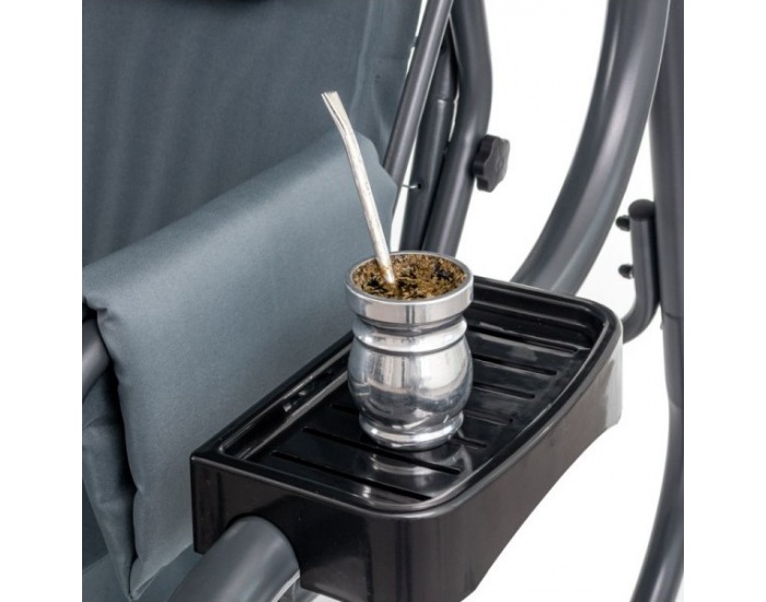 Záhradná hojdačka Victoria - antracit / sivá