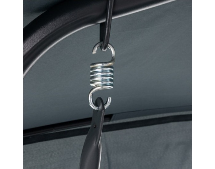 Záhradná hojdačka Victoria - antracit / sivá