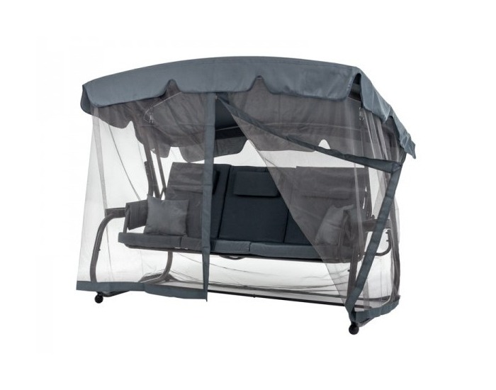 Záhradná hojdačka Victoria - antracit / sivá