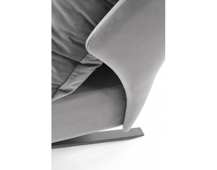 Dizajnové kreslo Victus - tmavosivá / čierna