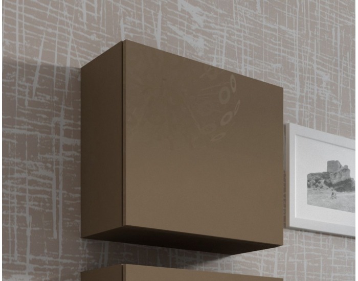 Skrinka na stenu Vigo 50 - latte / latte lesk