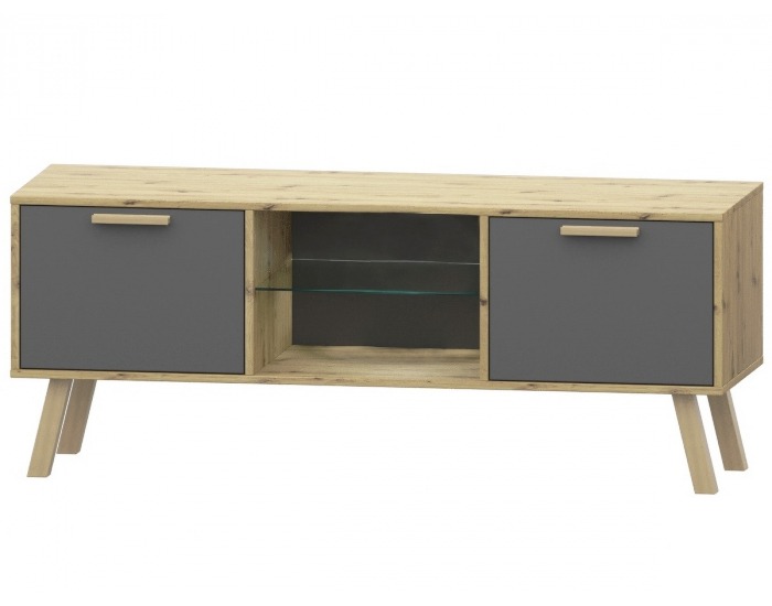 Obývacia izba Vilander - sivý grafit / dub artisan