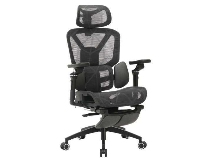 Kancelárske kreslo Vilmer - tmavosivá / čierna