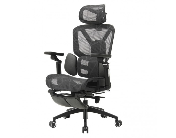 Kancelárske kreslo Vilmer - tmavosivá / čierna