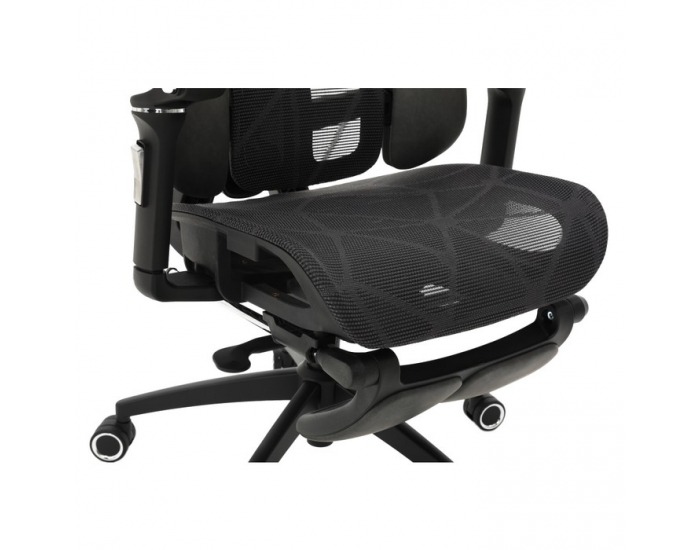 Kancelárske kreslo Vilmer - tmavosivá / čierna