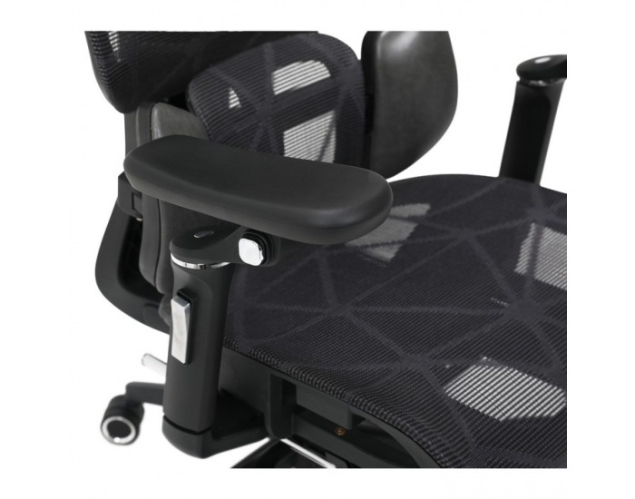 Kancelárske kreslo Vilmer - tmavosivá / čierna