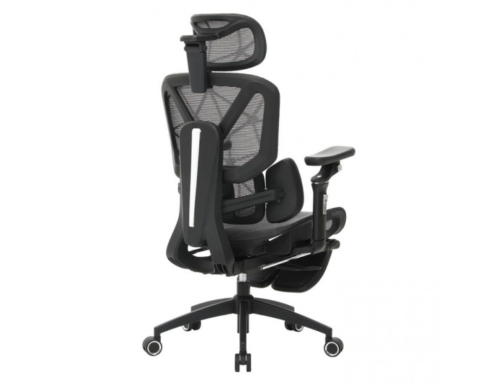 Kancelárske kreslo Vilmer - tmavosivá / čierna