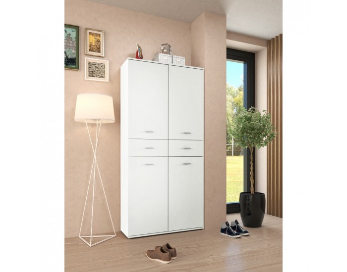 Botníková skriňa / regál Vilot - biela