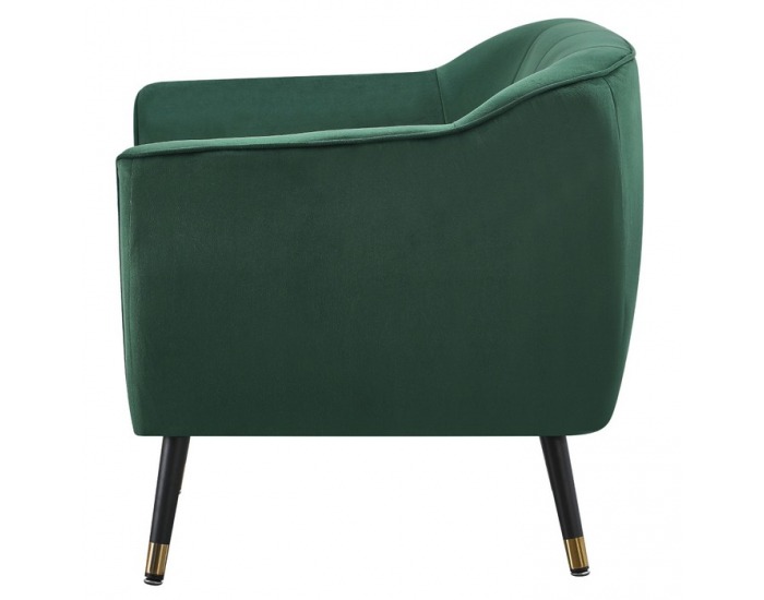 Dizajnové kreslo Vioda - zelená (Velvet) / čierna / zlatá